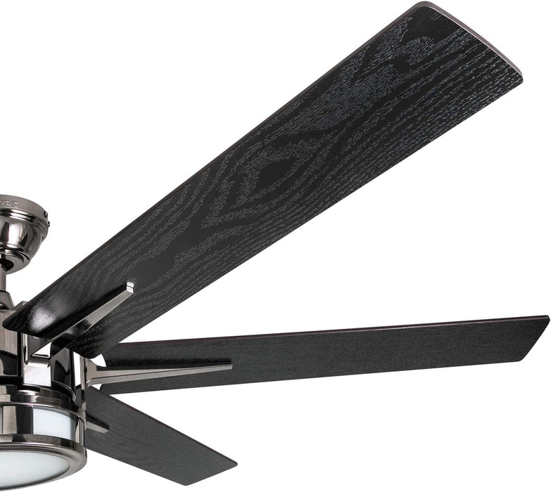 56 in. Indoor Modern LED Ceiling Fan with Light and Remote, 6 Blades with Dual Finish Reversible Fan in Winter Summer, Metal Blade Fan-10-ErisView