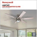 56 in. Indoor Modern LED Ceiling Fan with Light and Remote, 6 Blades with Dual Finish Reversible Fan in Winter Summer, Metal Blade Fan-3-ErisView