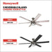 56 in. Indoor Modern LED Ceiling Fan with Light and Remote, 6 Blades with Dual Finish Reversible Fan in Winter Summer, Metal Blade Fan-5-ErisView