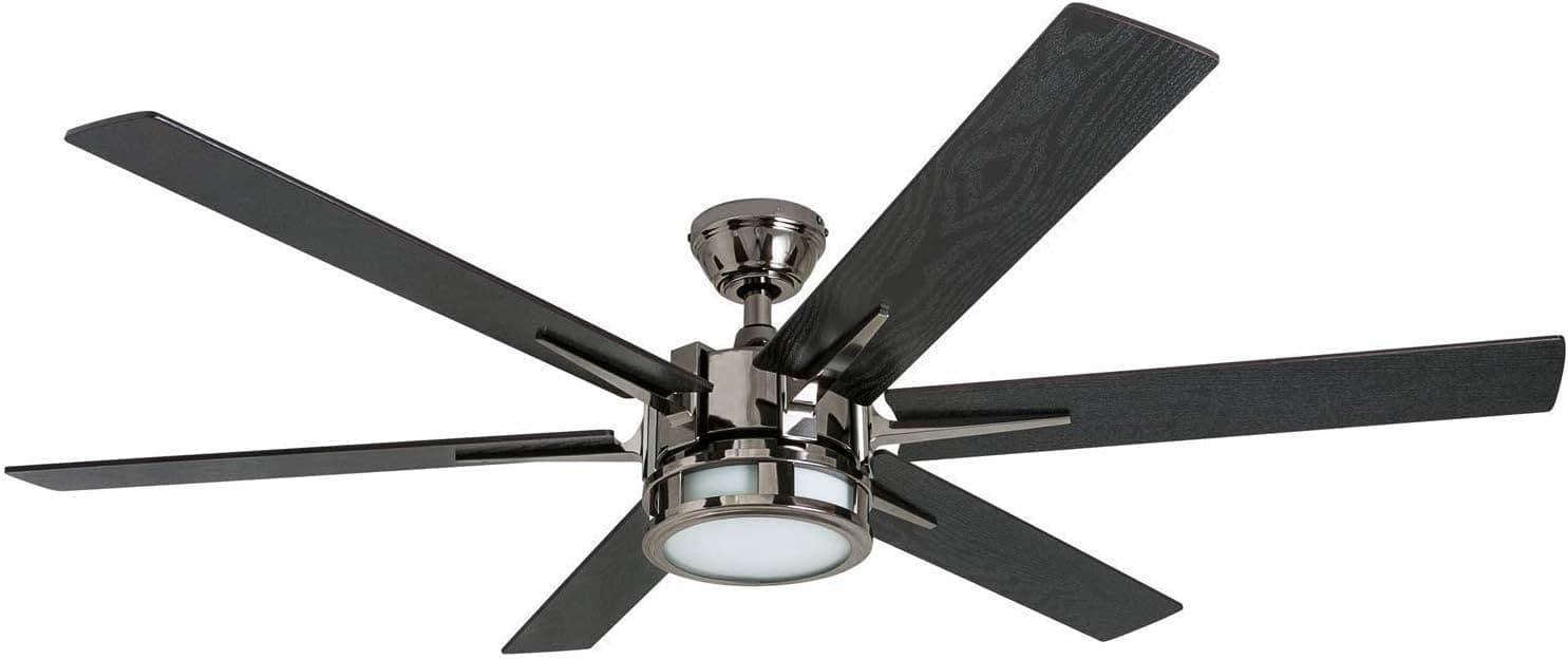 56 in. Indoor Modern LED Ceiling Fan with Light and Remote, 6 Blades with Dual Finish Reversible Fan in Winter Summer, Metal Blade Fan-8-ErisView