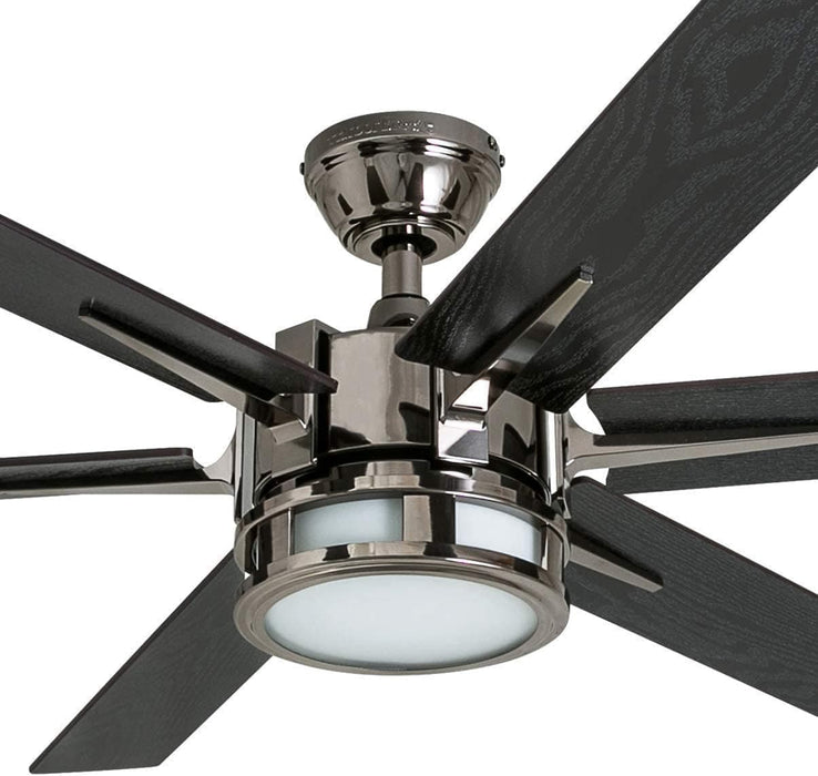 56 in. Indoor Modern LED Ceiling Fan with Light and Remote, 6 Blades with Dual Finish Reversible Fan in Winter Summer, Metal Blade Fan-9-ErisView