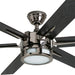 56 in. Indoor Modern LED Ceiling Fan with Light and Remote, 6 Blades with Dual Finish Reversible Fan in Winter Summer, Metal Blade Fan-9-ErisView