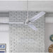 56 in. Industrial Style Ceiling Fans, Brushed Nickel Ceiling Fan-16-ErisView