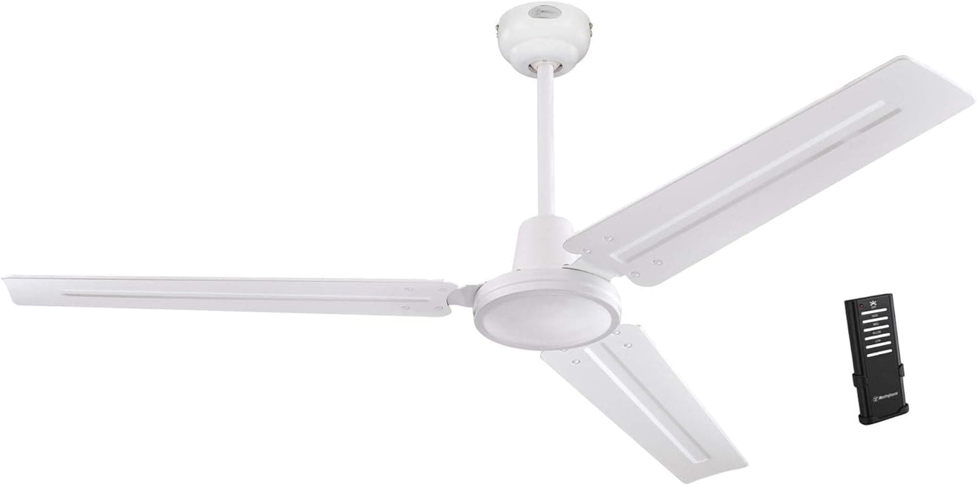 56 in. Industrial Style Ceiling Fans, Brushed Nickel Ceiling Fan-20-ErisView