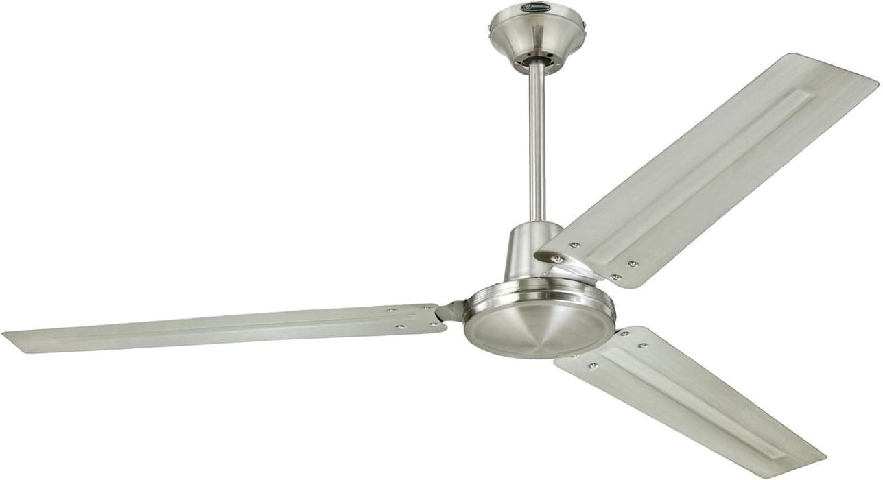 56 in. Industrial Style Ceiling Fans, Brushed Nickel Ceiling Fan-1-ErisView