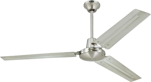 56 in. Industrial Style Ceiling Fans, Brushed Nickel Ceiling Fan-1-ErisView