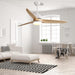 56 in. Large Remote Control Ceiling Fan with Light, Dimmable Reversible Modern Farmhouse Light Wood Ceiling Fan for Kitchen Bedroom Dining Living Room-7-ErisView