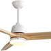 56 in. Large Remote Control Ceiling Fan with Light, Dimmable Reversible Modern Farmhouse Light Wood Ceiling Fan for Kitchen Bedroom Dining Living Room-9-ErisView