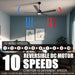 56 in. Modern Smart Ceiling Fan with Light, White Silent Low Profile Reversible Ceiling Fan, Compatible with Alexa, Siri, Google Smart APP-10-ErisView