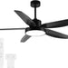 56 in. Outdoor Ceiling Fan with Light, Remote Control Fan, Reversible Dimmable LED Quiet Ceiling Fans for Living Room Bedroom, Black Outdoor Ceiling Fan-1-ErisView