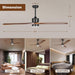 56 in. Outdoor Ceiling Fans with Light Remote, Outdoor Wood Ceiling Fan for Patio, Indoor Living Room Bedroom, Black Outdoor Fan, Gazebo Fan-6-ErisView