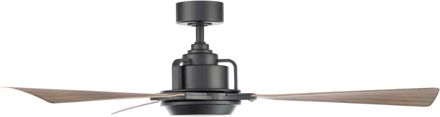 56 in. Smart Indoor Outdoor Black Ceiling Fan with LED Light and Remote Control, Works with Alexa Google Assistant Samsung Things Ios android APP-3-ErisView
