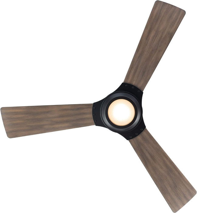 56 in. Smart Indoor Outdoor Black Ceiling Fan with LED Light and Remote Control, Works with Alexa Google Assistant Samsung Things Ios android APP-4-ErisView