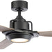 56 in. Smart Indoor Outdoor Black Ceiling Fan with LED Light and Remote Control, Works with Alexa Google Assistant Samsung Things Ios android APP-1-ErisView