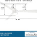 56 in. White Ceiling Fan with Recessed Ceiling Fan LED Light, Flat Ceiling Fans-4-ErisView