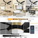 58 in. Ceiling Fan with Low Profile Light, APP and Remote Control Flush Mount Outdoor Ceiling Fans, Modern Ceiling Fan for Living Room Fan, Patio Fans-5-ErisView