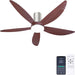 58 in. Outdoor Ceiling Fan with Light APP Control, 5 Blade Flush Mount Outdoor Ceiling Fan for Patio, Low Profile Ceiling Fan for Living Room -1-ErisView