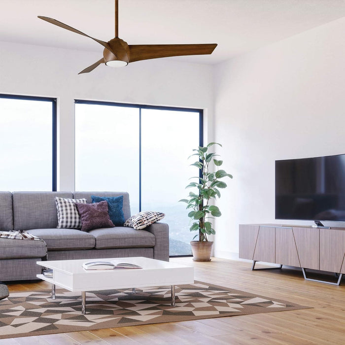 58 in. Smart Indoor Outdoor 3 Blade Ceiling Fan with LED Light and Remote, Works with Alexa Google Assistant Samsung Things Ios android APP-10-ErisView