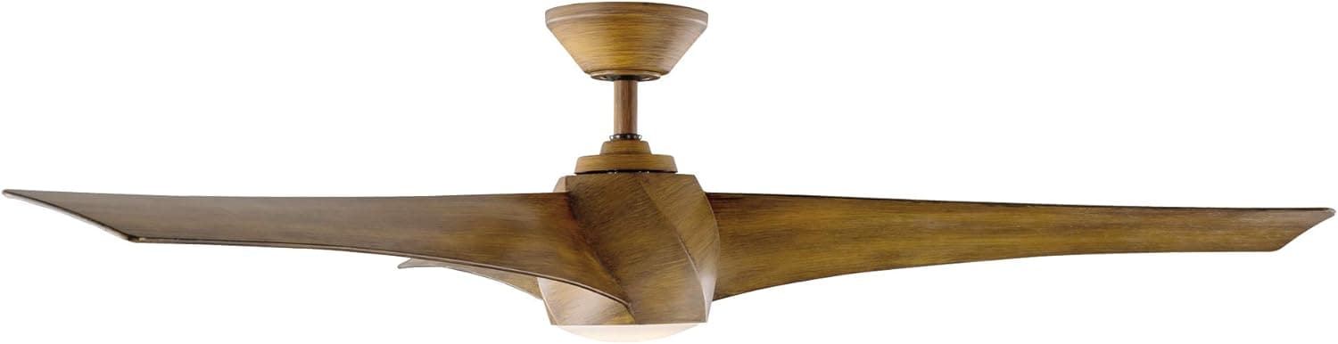 58 in. Smart Indoor Outdoor 3 Blade Ceiling Fan with LED Light and Remote, Works with Alexa Google Assistant Samsung Things Ios android APP-3-ErisView