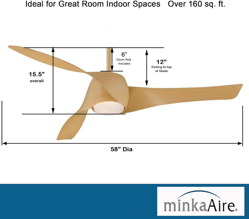 58 in. Unique Ceiling Fans with Lights and Remote Control, Home Ceiling Fan-3-ErisView