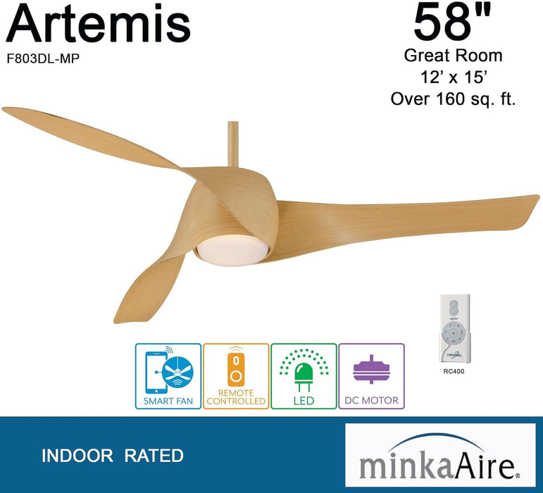 58 in. Unique Ceiling Fans with Lights and Remote Control, Home Ceiling Fan-4-ErisView