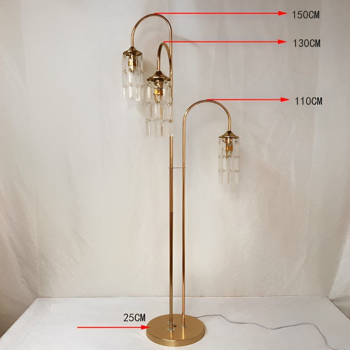 Crystal Floor Lamp - Elegant Wedding Party Decoration Light, Pathway Lighting for Events