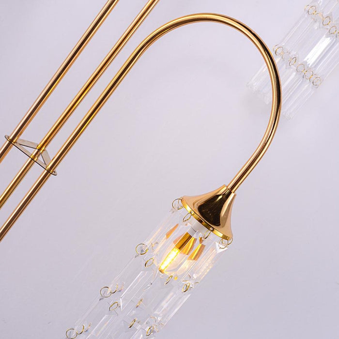 Crystal Floor Lamp - Elegant Wedding Party Decoration Light, Pathway Lighting for Events
