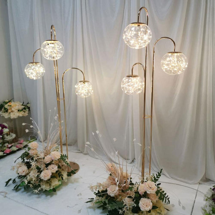 Crystal Floor Lamp - Elegant Wedding Party Decoration Light, Pathway Lighting for Events