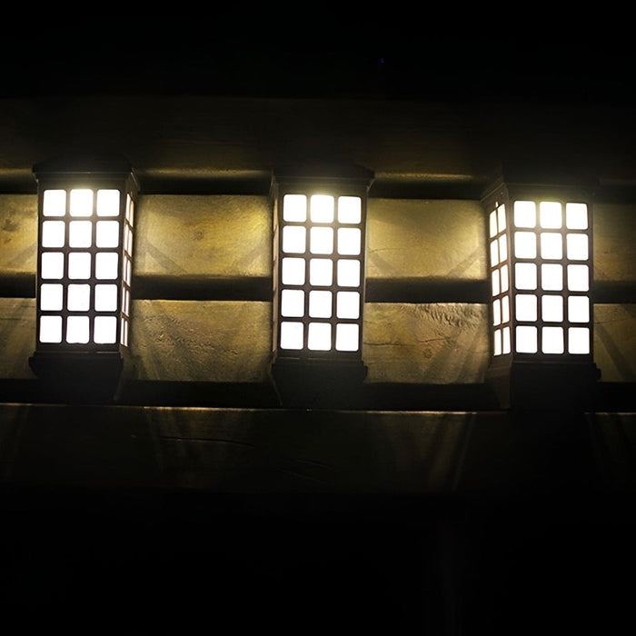 Solar LED Light-controlled Motion Sensor Modern Outdoor Wall Lamp