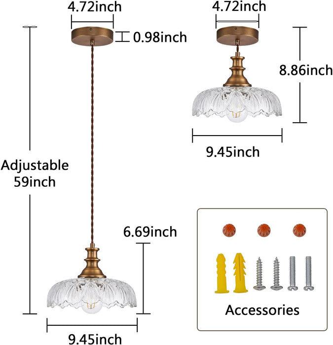 Vintage Pendant Lights Fixture Modern Pendant Lighting Fixtures Hanging Lamp for Kitchen Island Bedroom Living Room Hallway