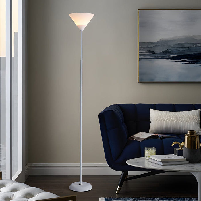 67'' Modern Torchiere Floor Lamp with Acrylic Shade 1/2-Light Reading Light