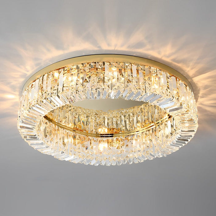 Traditional Circular Crystal LED Nordic Ceiling Light Flush Mount Lighting