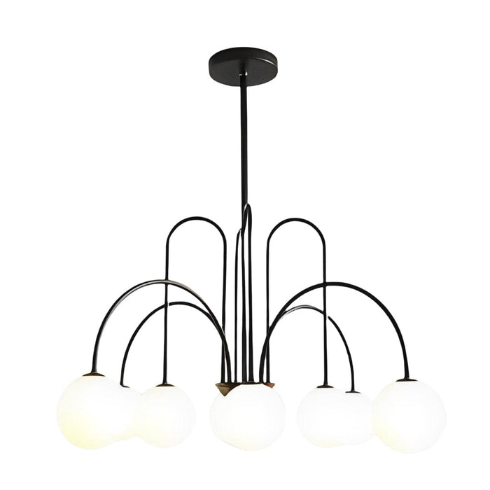 6/8 Lights Iron Glass Creative Nordic Chandelier Ceiling Light Fixture