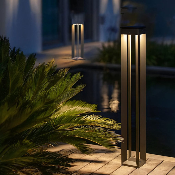 Creative Minimalist Waterproof LED Modern Solar Powered Lawn Lamp