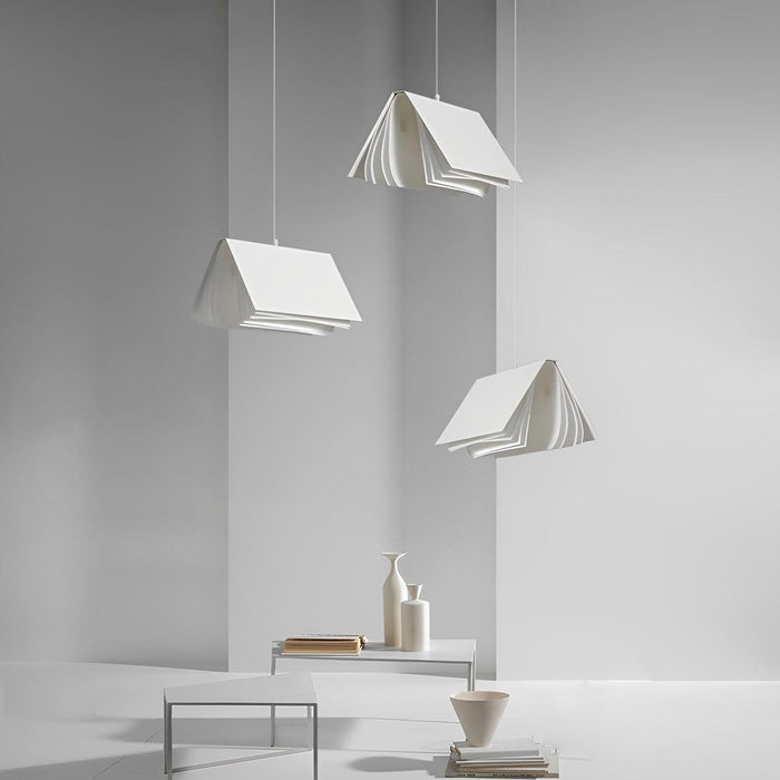Creative Folder Book Iron Decor Modern Small Chandelier Pendant Lights