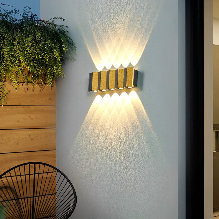 Wavy Creative Up and Down Light LED Waterproof Modern Wall Lights Fixture