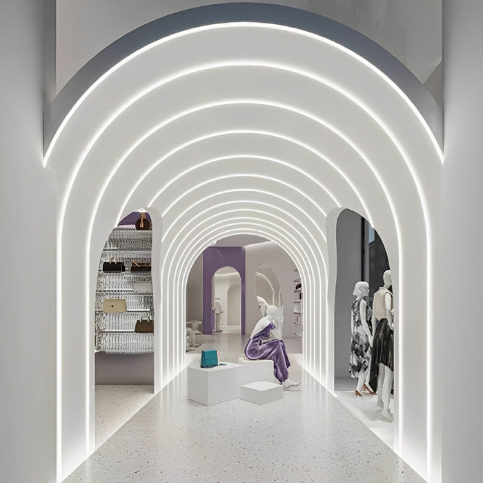 Waterproof Recessed LED Linear Light, Flexible Cuttable Design, Plug-in 110V, Indoor/Outdoor Lighting