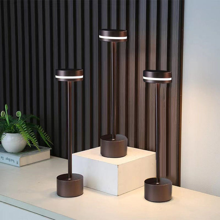 Touch Control Dimmable LED USB DC5V Aluminum Radiant Table Lamp Bedside Lamps