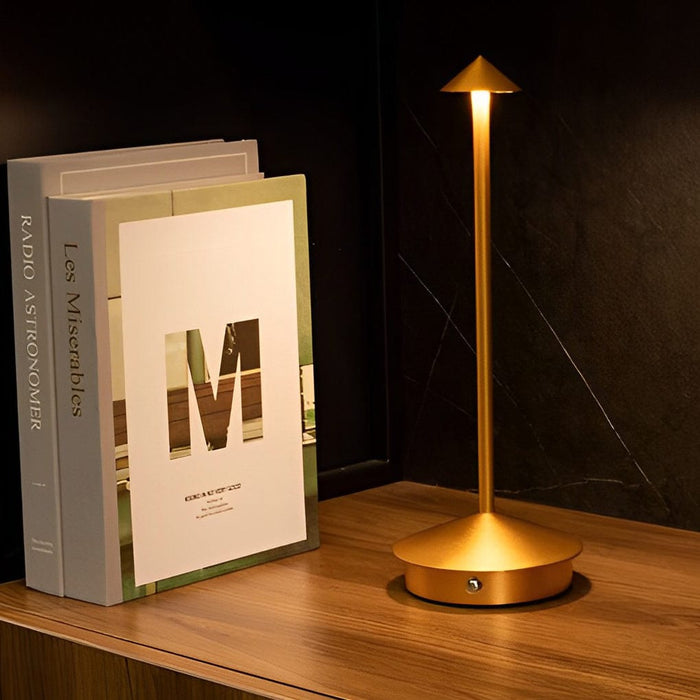 11.41 In. Portable USB Pina Table Lamp Touch Dimmable LED Cordless Night Light