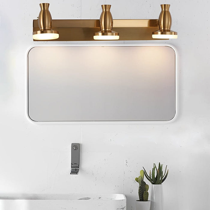3/4 Lights 180° Adjustable Electroplated Metal LED Vanity Light