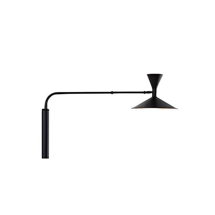 Marseille Swing Arm Wall Lamp Modern Wall Light in White/Black/Gray