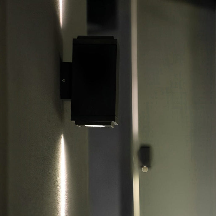 Up Down Lighting LED Outdoor Waterproof Black Modern Wall Washer Light