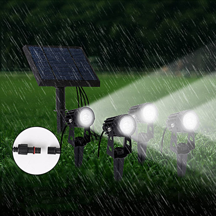 4-In-1 Adjustable Solar Outdoor Spotlight. 100-200 Lumens