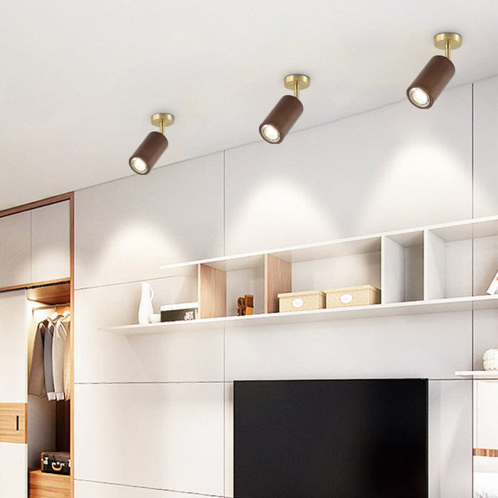 Adjustable 1/4 Lights Three Step Dimming Japanese-Style Ceiling Spotlights