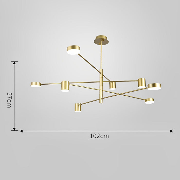 Minimalist Nordic Geometric Pendant Light Metal Acrylic Ceiling Lights