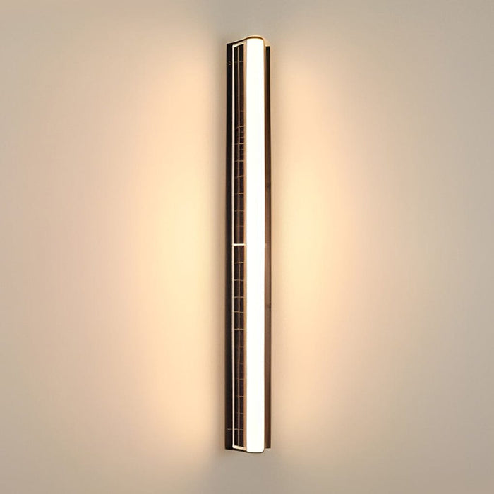 Solar Modern Sconce LED Wall Lamp Outdoor Wall Lights Waterproof Strip Garden Lights