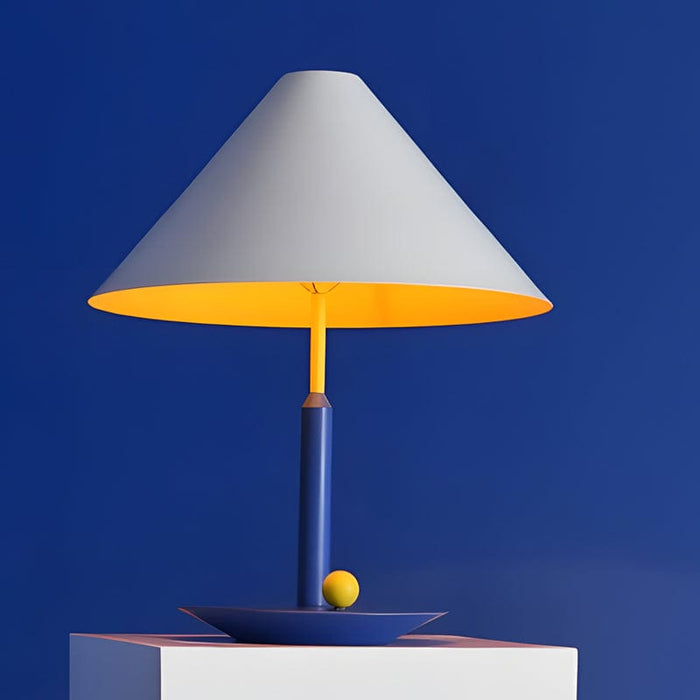 Personality Iron Mushroom Umbrella French Style Table Lamp with US Plug