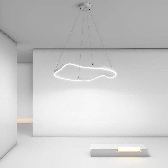 Irregular Ring LED Three Step Dimming Minimalist Chandelier Pendant Lighting