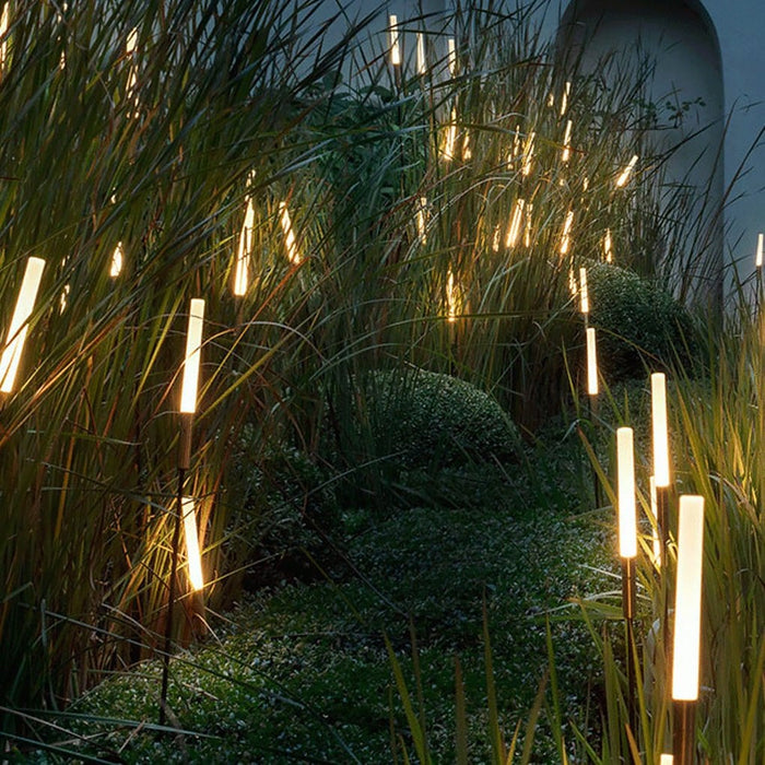 Outdoor Solar Reed Shaped Lights Waterproof LED Landscape Lighting Lawn Lights