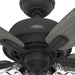 60 in. 5 Blade Ceiling Fan with Light, Matte Black Ceiling Fan, Hunter Ceiling Fan-8-ErisView